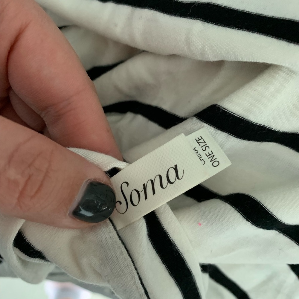 Soma Pink and Striped Scarf